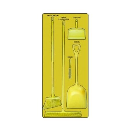 Accuform DRY ZONE STOREBOARDS PSB112YLYL PSB112YLYL